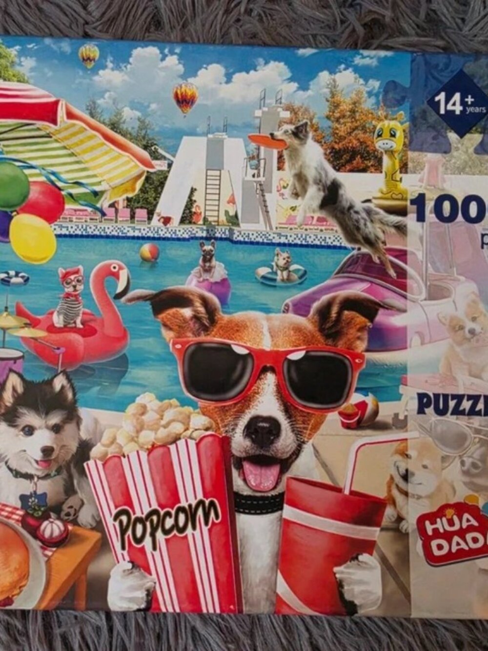 Huadada 1000pc Animals Jigsaw Puzzle Interlocking Multicolor